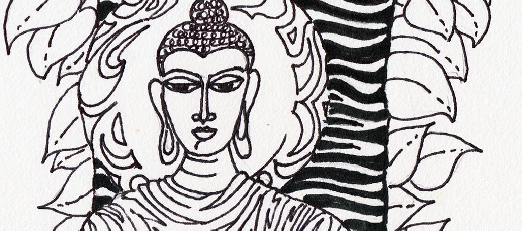 Illustration for Buddha Purnima