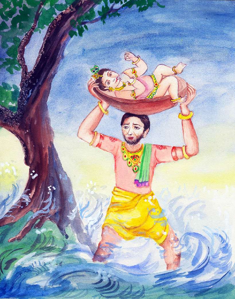 Janamashtmi– The Day Krishna was Born [Illustrations by Neelima Bhushan]