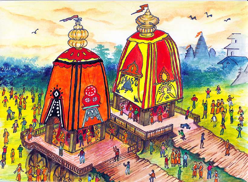 Ratha Yatra Festival [Illustrations by Amarjeet Malik]