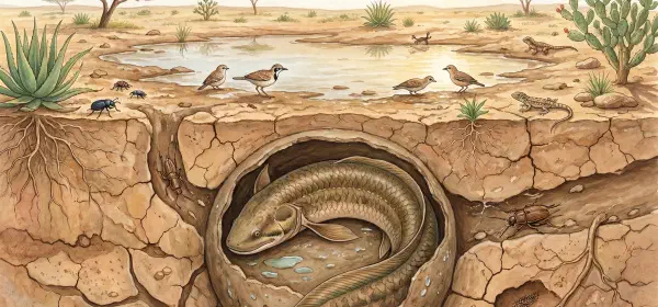Illustration for Fish That Live in the Desert