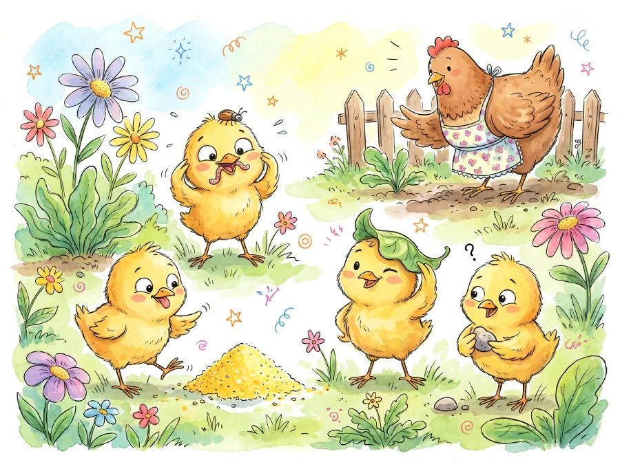 Five Little Chickens