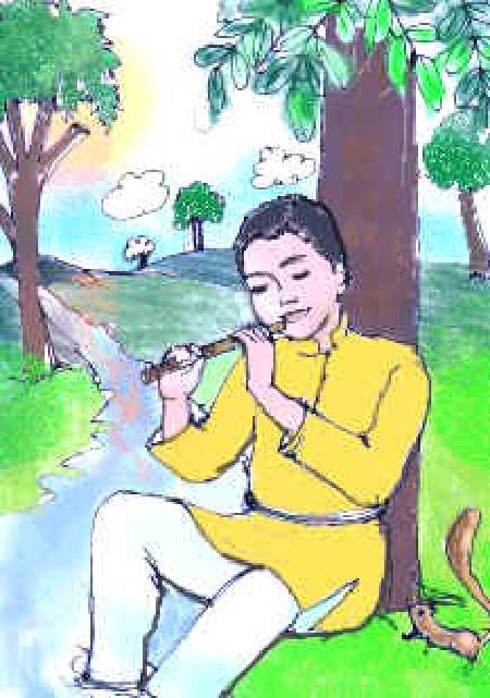 Shebu and Moonmoon, the Long Haired Goat [Illustrations by Kusum Chamoli]