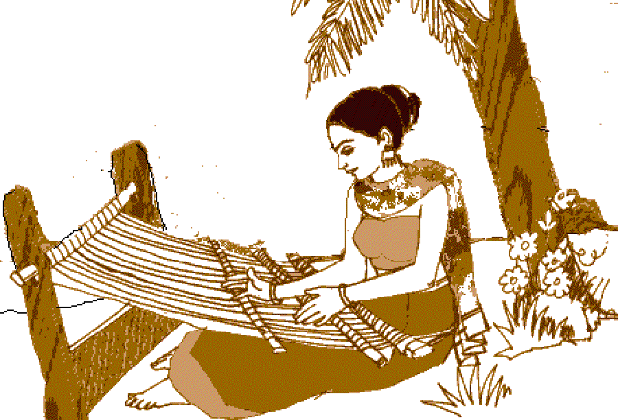 The Girl who Taught the World to Weave [Illustration by Kusum Chamoli]
