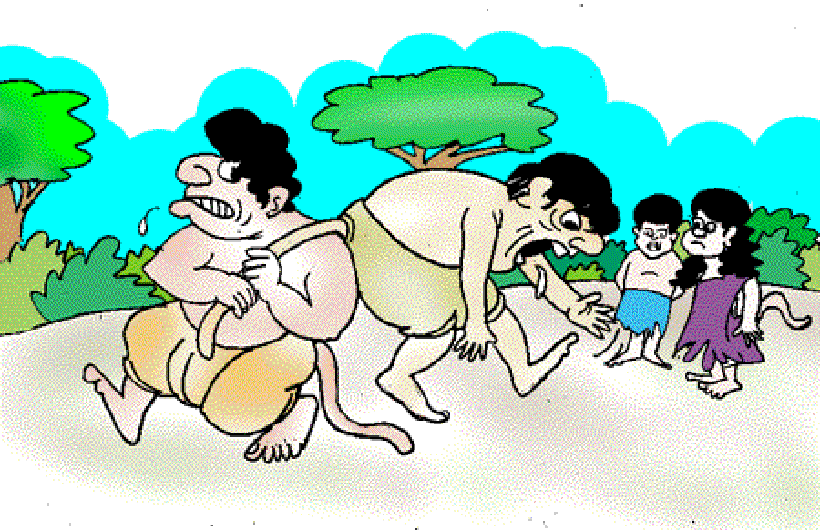 When Humans had Tails [Illustration by Sudheer Nath]