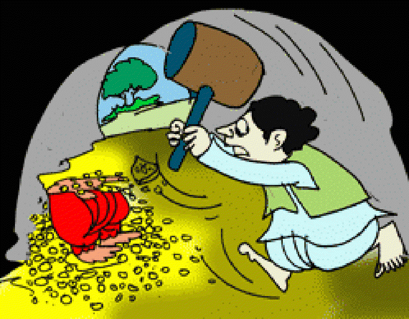 The Wooden God [Illustration by Sudheer Nath]