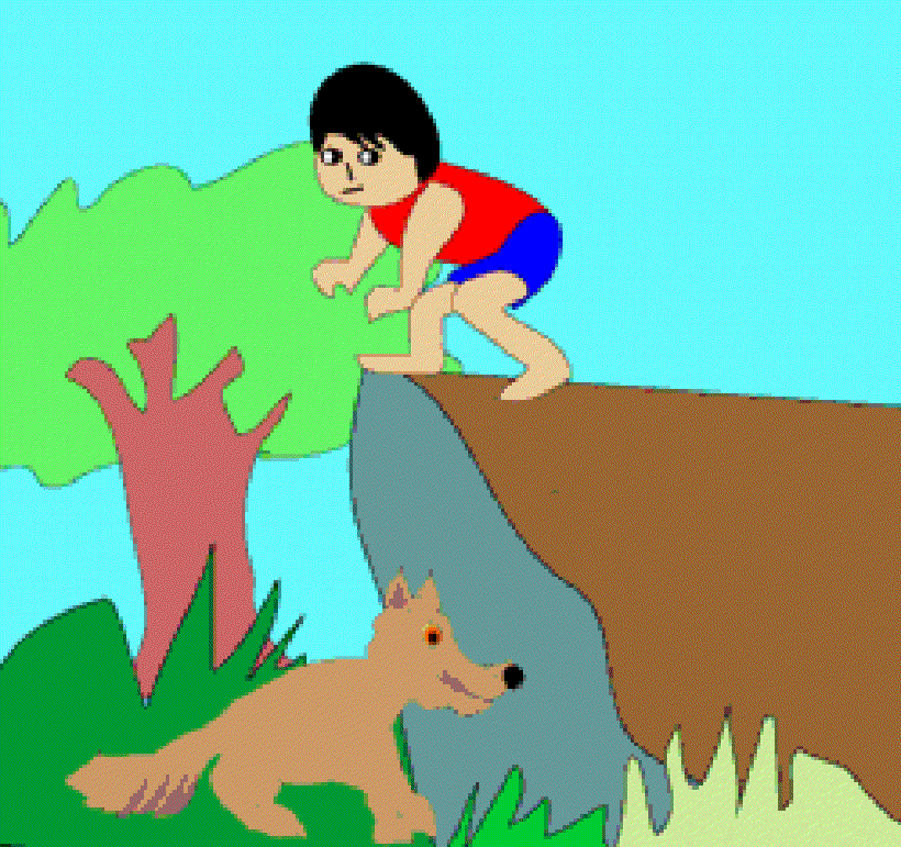 The Boy and the Wolf [Illustration by Sudheer Nath]