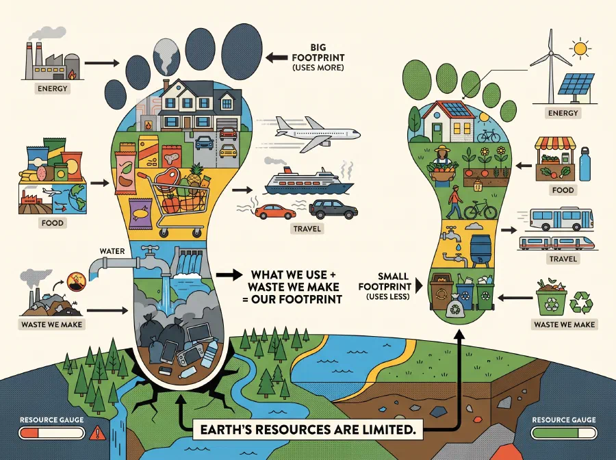 Footprints on Earth