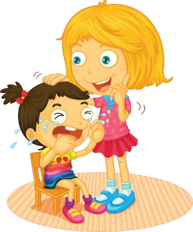 Girl consoling a friend: The Good Turn - A story for kids