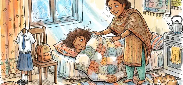 Illustration for Going to School