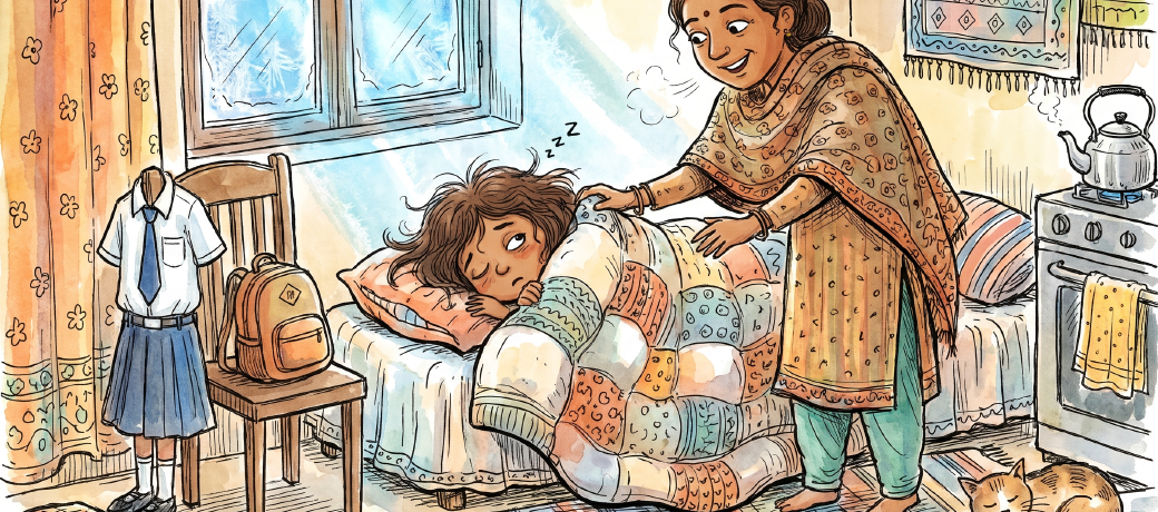 Illustration for Going to School