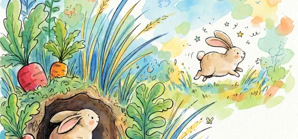Illustration for Golu Rabbit's Day Out