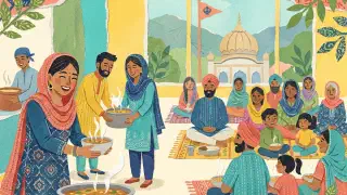 Illustration for Gurpurab – the birth of Guru Nanak