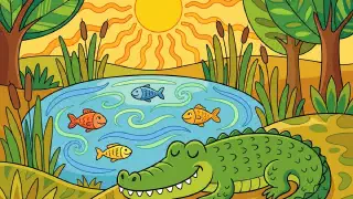 Illustration for Haroo, the Croc