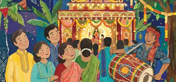 Illustration for Here Comes Pujo!