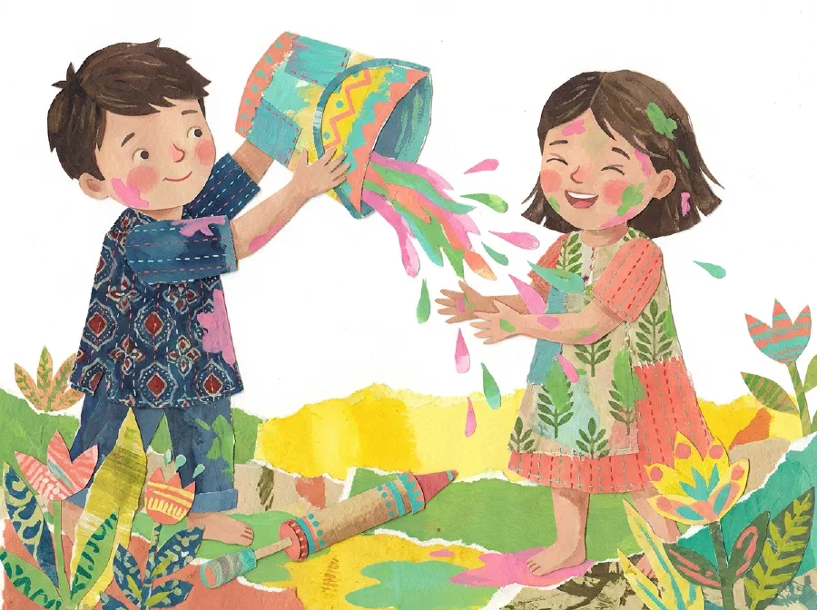 Holi – The Colour of Fun is Red, Blue, Green