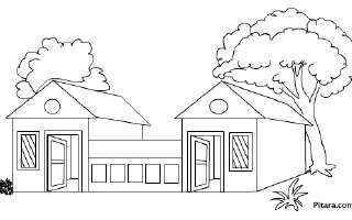 Buildings Coloring Pages
