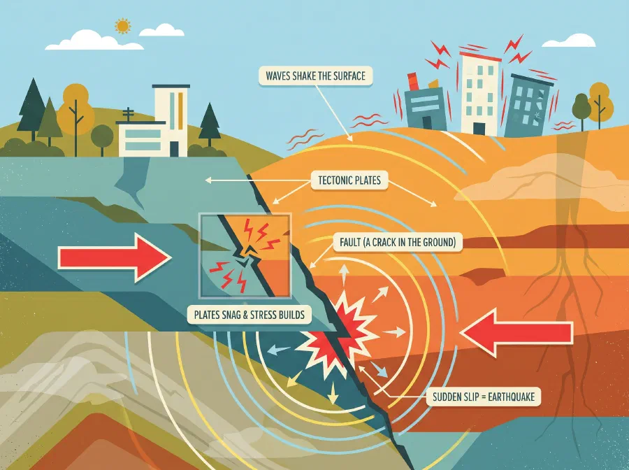 How do Earthquakes Happen?