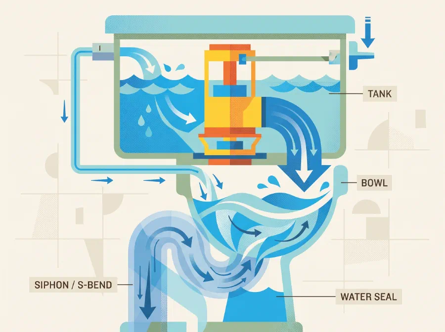 How do Flush Toilets Work?