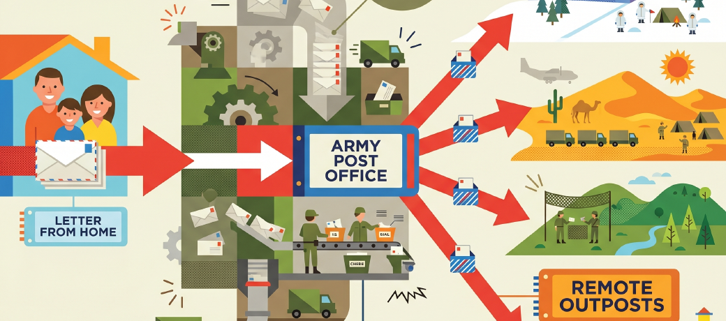 Illustration for How does the Army Post Office System Work?
