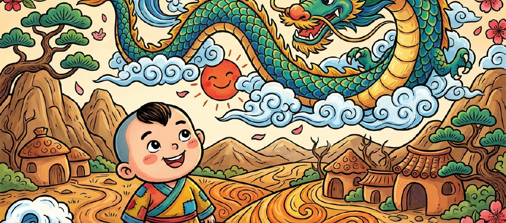 Illustration for How the Dragon Came to be
