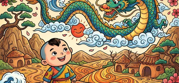 Illustration for How the Dragon Came to be
