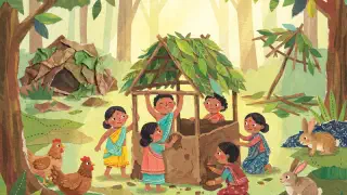 Illustration for How the First House was Built