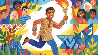 Illustration for I Carried the Olympic Torch