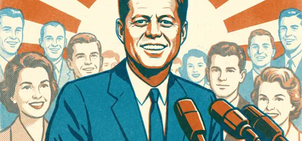 Illustration for John Fitzgerald Kennedy