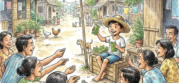 Illustration for Juan Tamad and the Flea-Killer