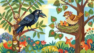 Illustration for Kallu Raven's Breakfast Treat