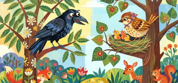 Illustration for Kallu Raven's Breakfast Treat