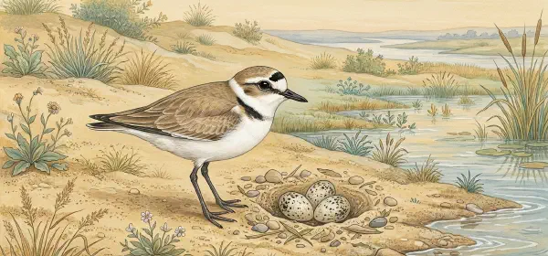 Illustration for Why does a Kentish Plover Parent Desert its Family?