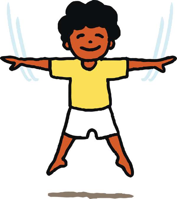 Child performing yoga asana