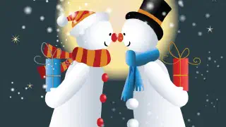 Illustration for Why do People Kiss Under the Mistletoe?