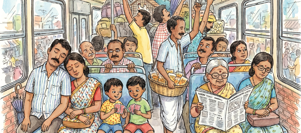Illustration for Life inside a Public Transport Vehicle