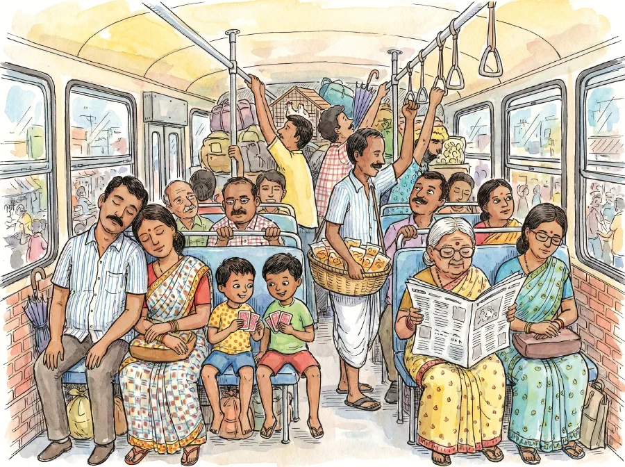 Life inside a Public Transport Vehicle