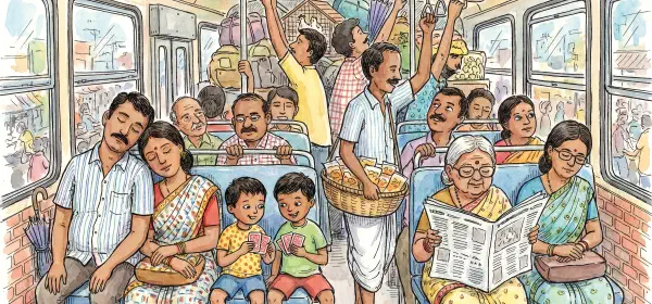 Illustration for Life inside a Public Transport Vehicle