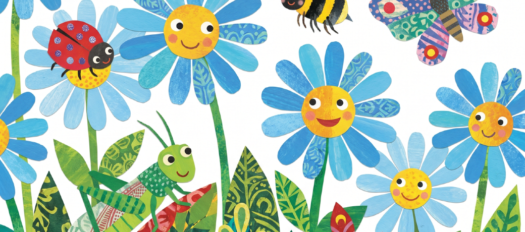Illustration for Little Blue Daisies