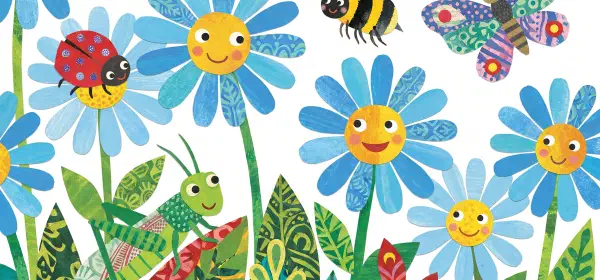 Illustration for Little Blue Daisies