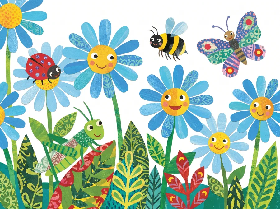 Little Blue Daisies