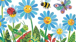 Illustration for Little Blue Daisies