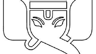 Illustration for Lord Ganesha Coloring Pages for kids