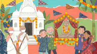 Illustration for Mahavir Jayanti