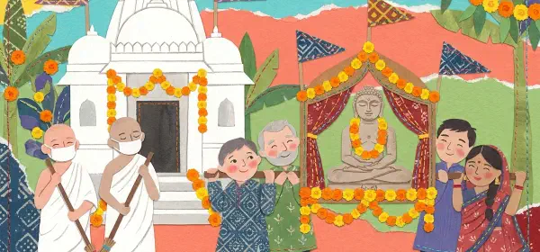 Illustration for Mahavir Jayanti