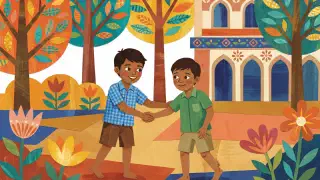 Illustration for Manohar Learns a Lesson