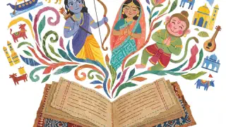 Illustration for Many Ramayanas