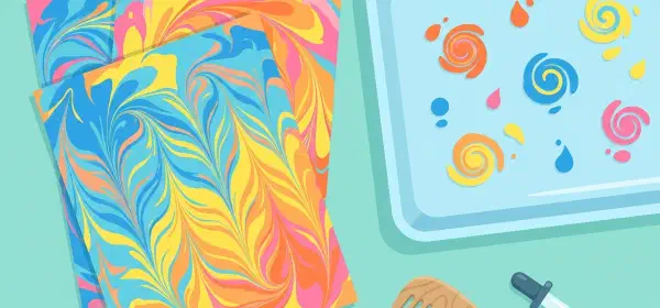 Illustration for Marble Paper