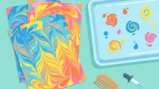 Illustration for Marble Paper