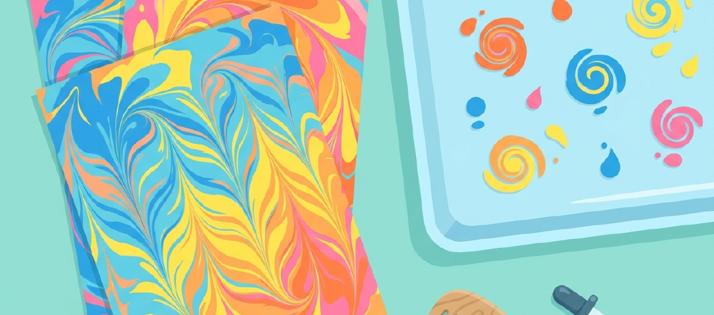 Illustration for Marble Paper