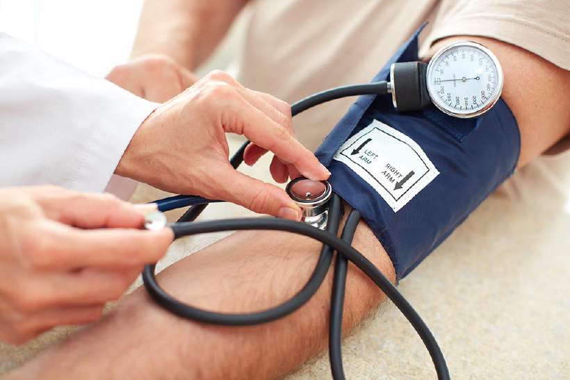 The device used to measure blood pressure is called sphygmomanometer or blood pressure meter.